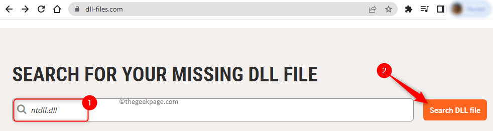 Búsqueda mínima de archivos DLL