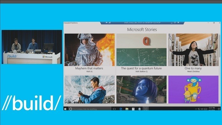 Windows 10 საიუბილეო განახლება Chasable ცოცხალი ფილების მოსაყვანად