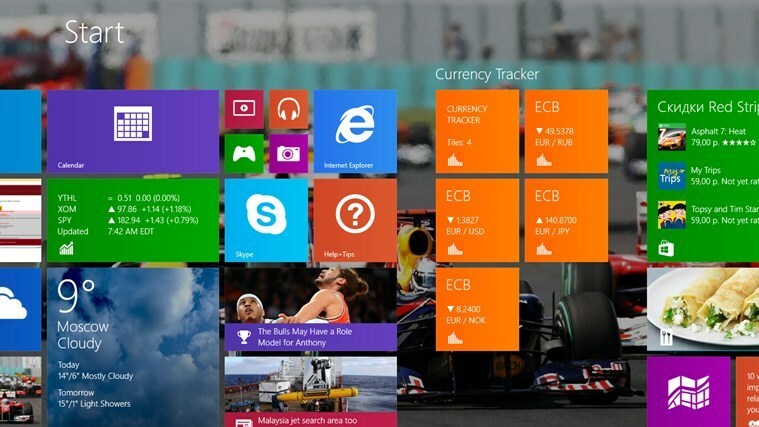 εφαρμογή παρακολούθησης νομισμάτων για τα Windows 8