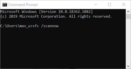 La mise à jour de la commande sfc / scannow n'a pas pu être installée en raison de l'erreur 214984296