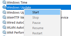 Windows Update Startmin