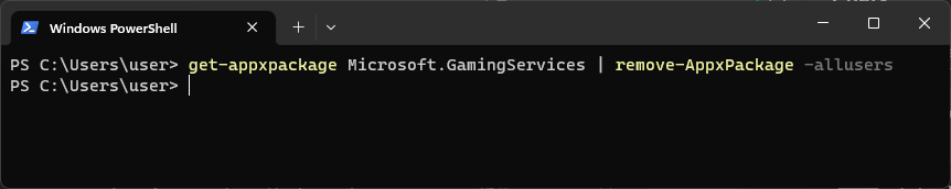 Windowsターミナル_Xbox ゲームが PC に表示されない