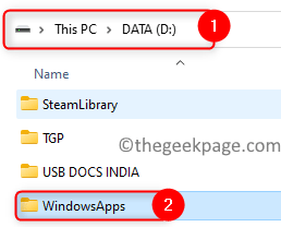 Компютър D Drive Windowsapps папка Мин