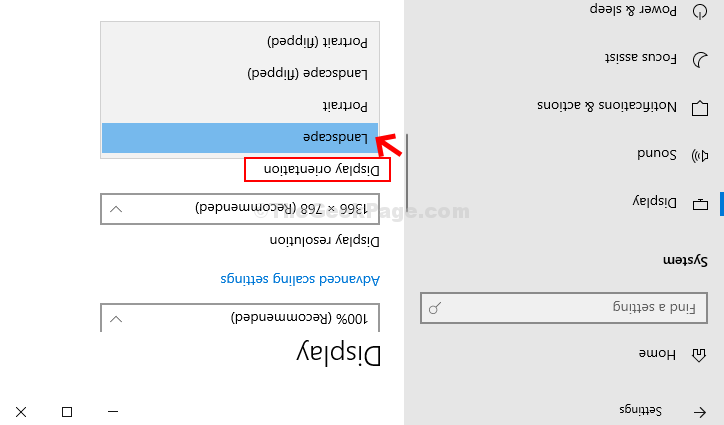 Düzeltme: Windows 10'da Baş Aşağı Ekran Sorunu