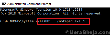 Príkaz Taskkill