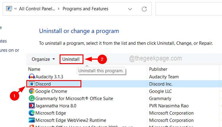 Sådan afinstalleres Discord helt i Windows 11/10