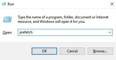 حذف ملفات الجلب المسبق لنظام التشغيل Windows 10 11