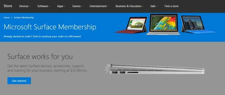 Surface Membership Plans tilbyder billige betalingsplaner og attraktive rabatter for virksomheder