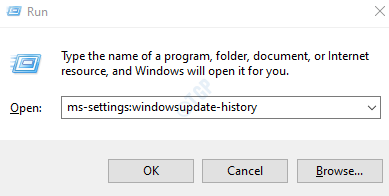 ms-nastavitve: windowsupdate-history