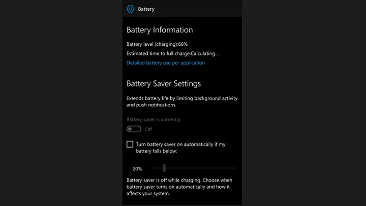 заряд батареї Windows 10 мобільний -