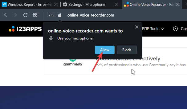 opera browser mikrofon funktioniert nicht
