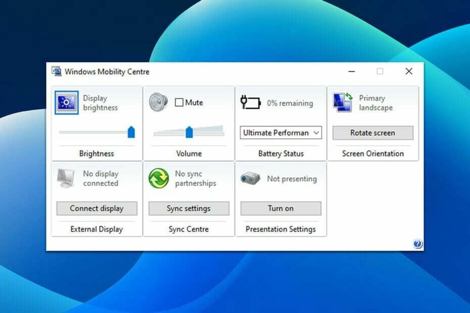 Jak włączyć Centrum mobilności w systemie Windows w systemie Windows 11?