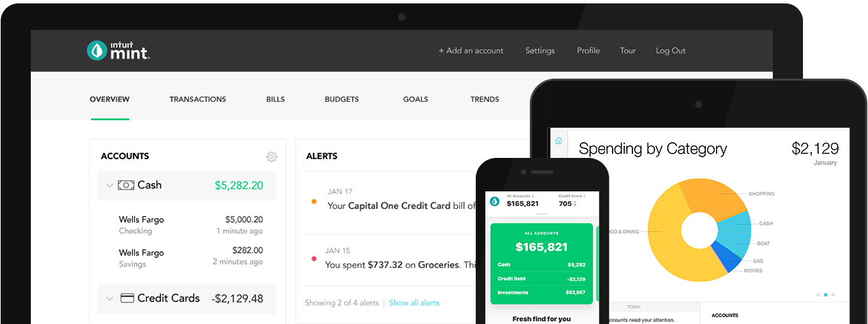 Rastreador / Planificador de presupuestos multiplataforma de Mint, la mejor aplicación de presupuesto multiplataforma