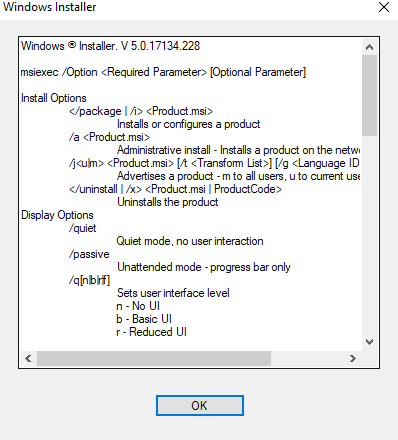 namestitveni program Windows