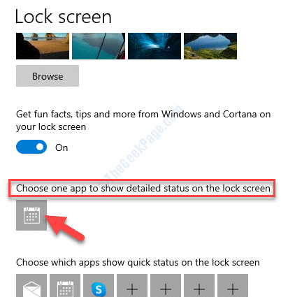 Tela de bloqueio Escolha um aplicativo para mostrar o status detalhado na tela de bloqueio Selecione o aplicativo