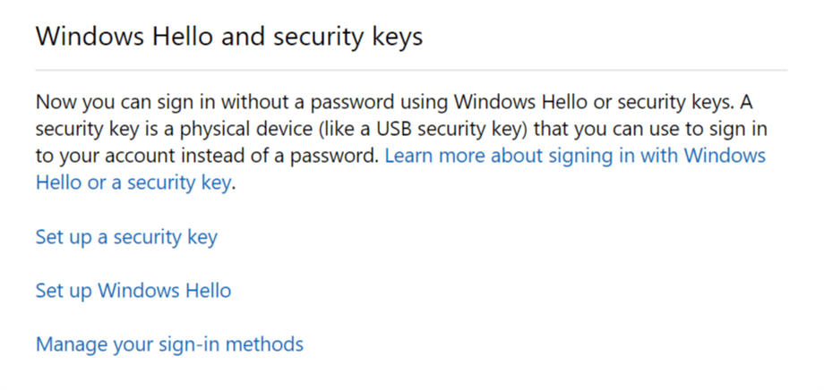 Windows Hello a bezpečnostní klíče Oprava YubiKey nepodporuje chybu
