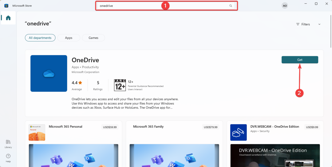 Fehler OneDrive 1001