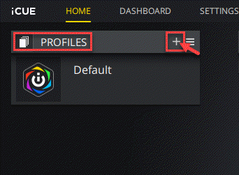 Icue Home Profiles Plus ikoon