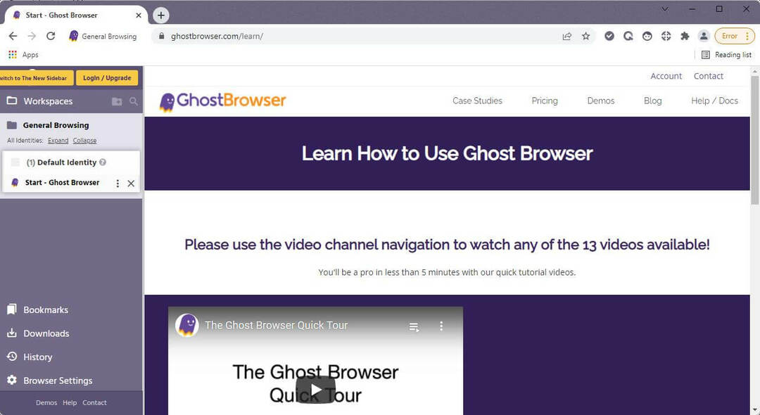 navegador fantasma