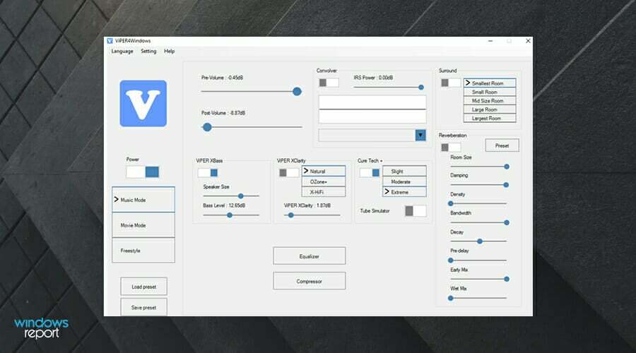 Viper4Windows אחת מתוכנות האקולייזר החינמיות הטובות ביותר עבור חלונות 11