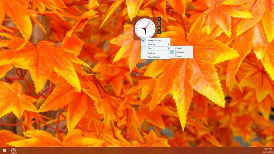 application orologio pour Windows 10