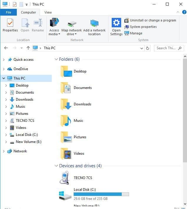 ei tiedostoja työpöydälle Windows 10
