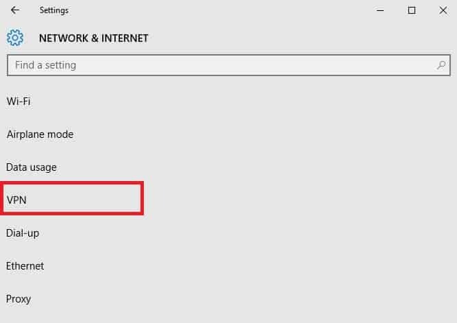 VPN ni združljiv z operacijskim sistemom Windows 10