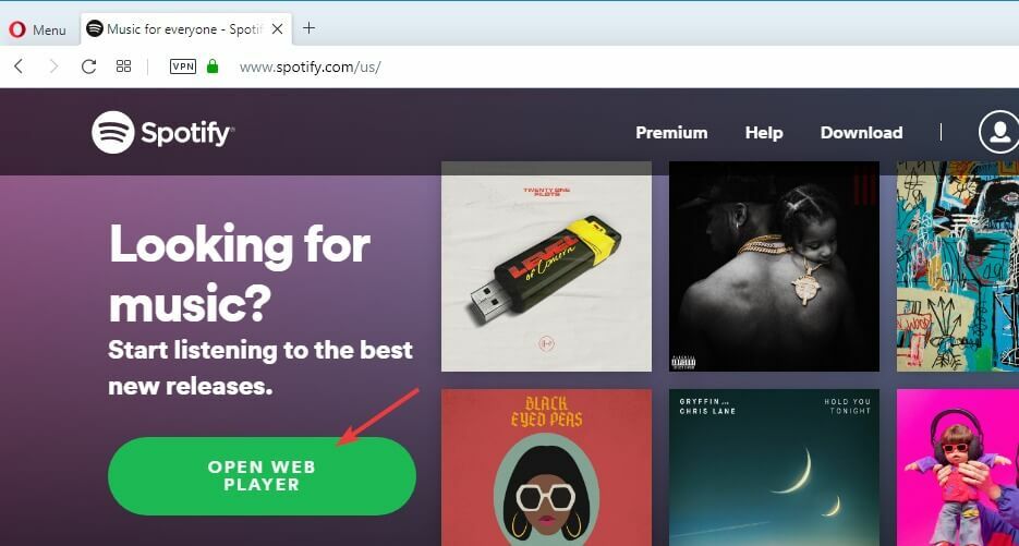 Hoe Spotify Web Player in uw webbrowser in te schakelen