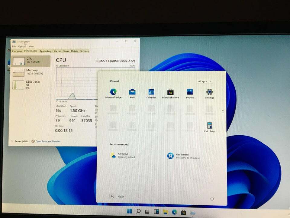 Windows 11 toimii yllättävän hyvin Raspberry Pi 4: llä ja matkapuhelimilla