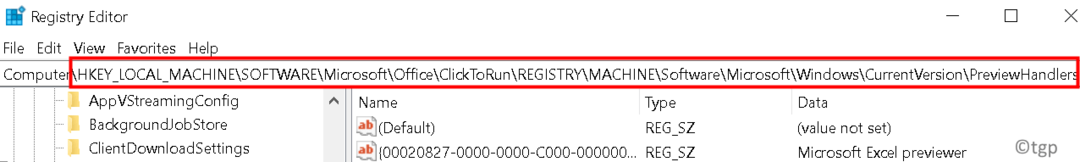 Registry Location Kattintson a futtatáshoz Min