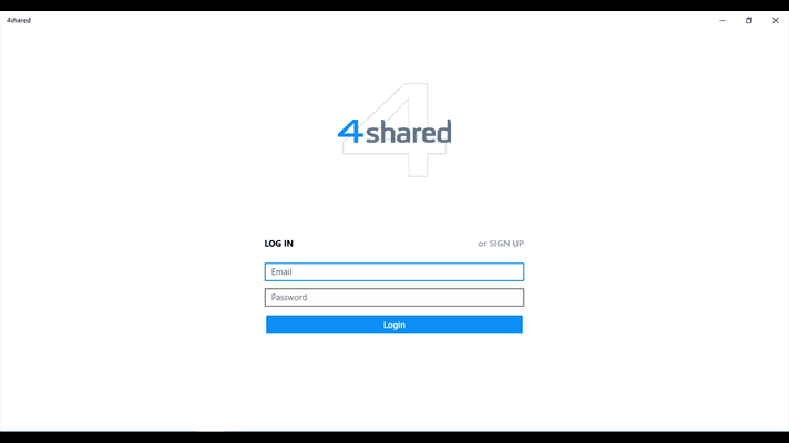 4Shared Windows 10 App Позволява ви да съхранявате и споделяте вашите файлове