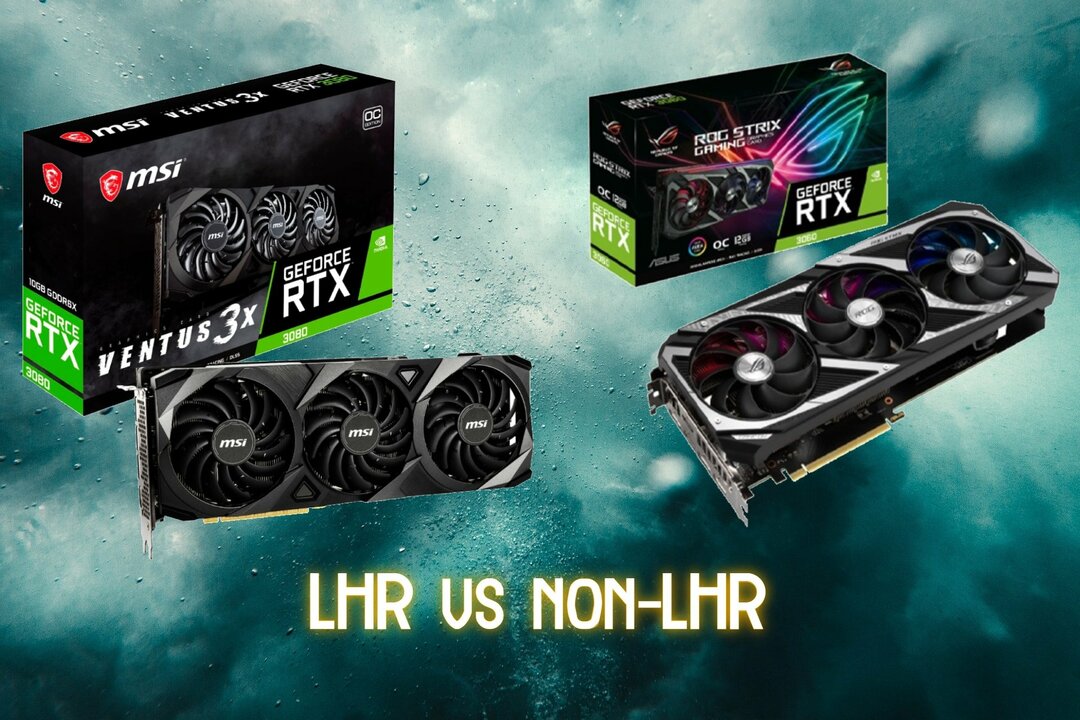 LHR срещу не-LHR GPU.