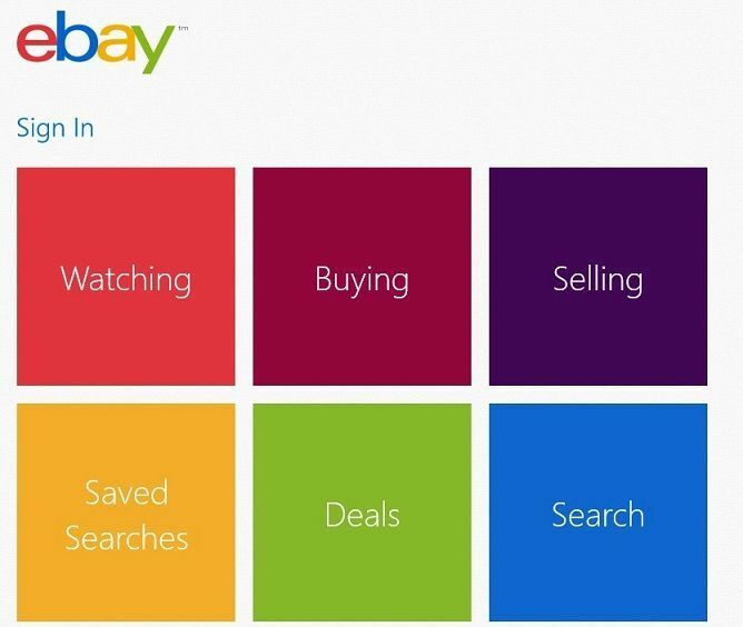 EBay lehnt die weitere Unterstützung seiner Windows Phone Mobile-App ab