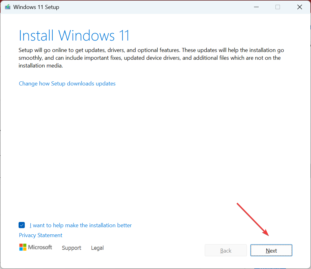 Windows 11 Explorer'ın odaklanmasını düzeltmek için yerinde yükseltme