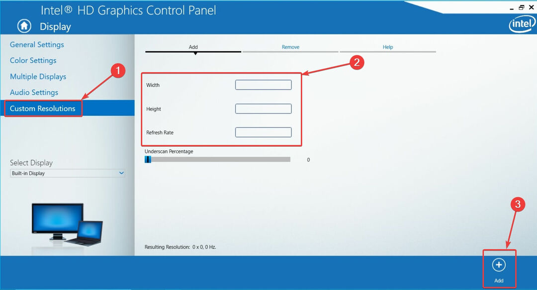 панель управления графикой Intel с настраиваемым разрешением Создание настраиваемых разрешений в Windows