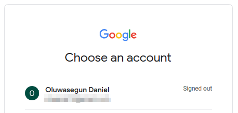 account Google 