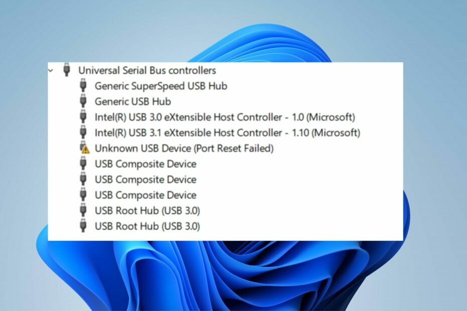 3 manieren om onbekende USB-apparaatpoort reset mislukte fout op te lossen