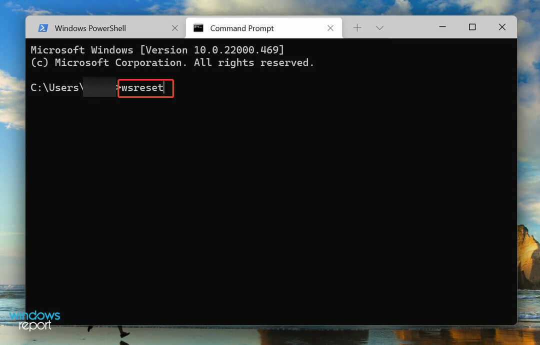 Reset Microsoft Store-cache om plaknotities te repareren Windows 11 werkt niet