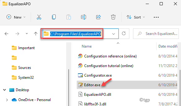 File Explorer Drive Pc C Ini File Program Editor Equalizerapo Min
