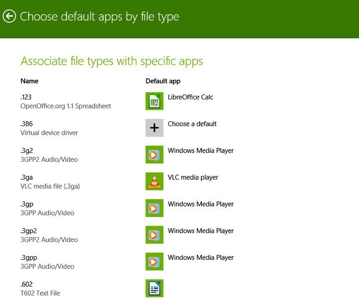 escolha os aplicativos padrão do Windows 8.1 6