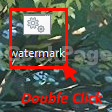 Podwójne kliknięcie znaku wodnego