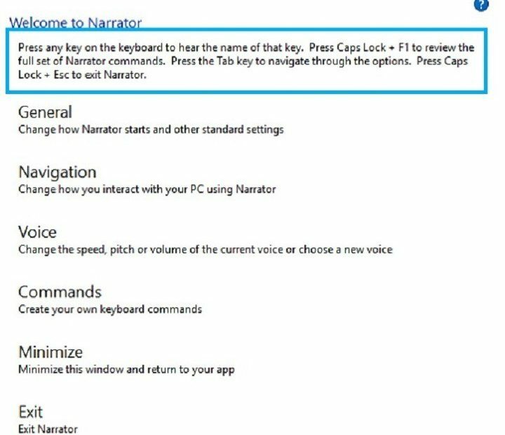 ฟีเจอร์ใหม่ของ Narrator ใน Windows 10. มีดังนี้