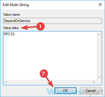 Windows 10 Print Spooler ei käivita piisavalt ressursse