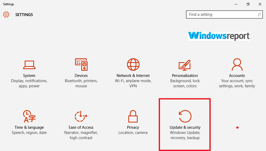 atnaujinimo ir saugos naršyklės nebus atidarytos „Windows 10“