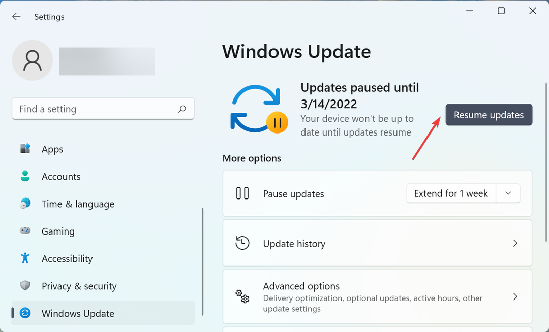 Jätkake värskendamist, et parandada Windows 11 värskendustõrke 0x8024a205
