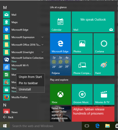 cravatte windows 10