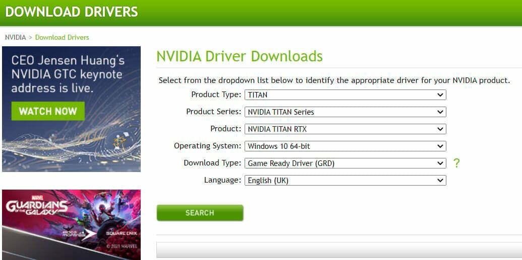 Auswahlmenüs für NVIDIA-Grafikkarten für Forza Horizon 4 funktionieren nicht unter Windows 11