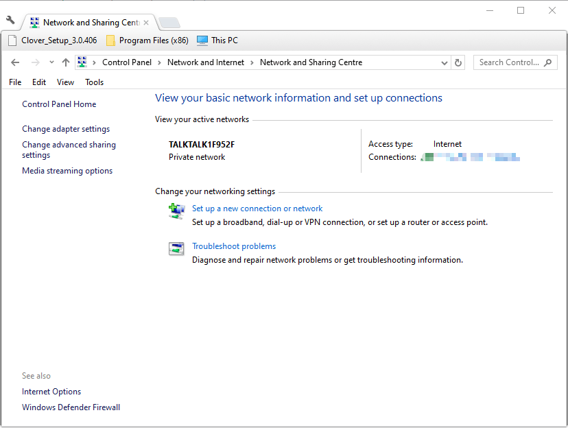 Rețea și partajare Panou de control Serverul Windows al appletului nu apare în rețea