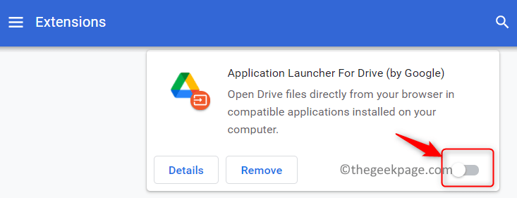 ปิดการใช้งานส่วนขยายของ Chrome ขั้นต่ำ