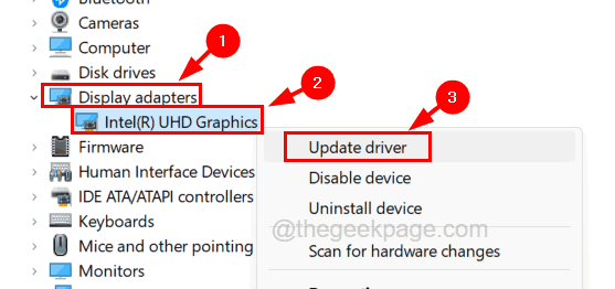 Skærmadapter Opdater driver 11zon